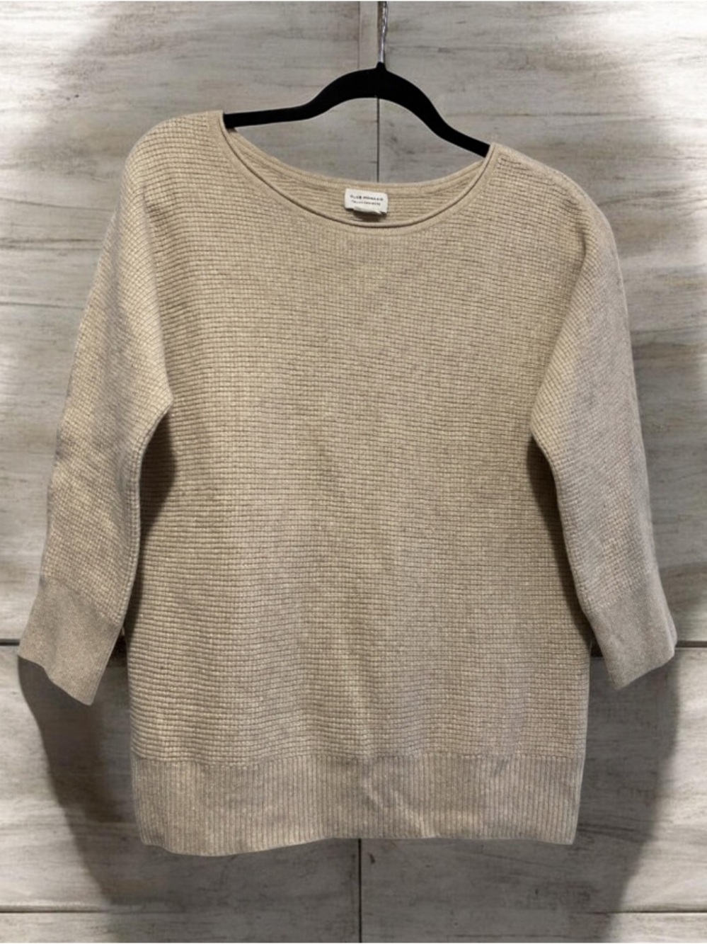Club Monaco Italian Cashmere Crew Neck 3/4 Sleeves Size S|P